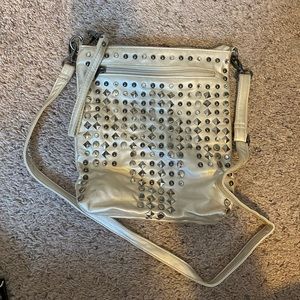 Champagne pearl crossbody Buckle purse